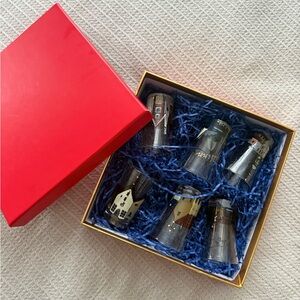 Stylish Glass Tumbler Set with Red Gift Box